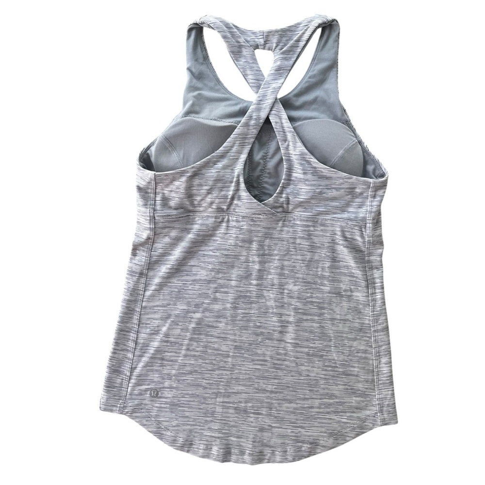 Lululemon Women’s 6 Wee Are From Space Nimbus Battleship Sweat Reps 2 in 1 Tank - Picture 1 of 14